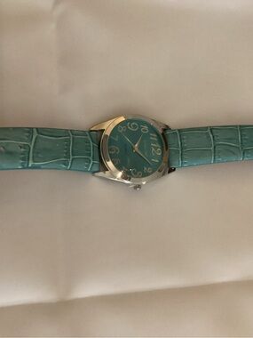 Gossip Turquoise Dial Watch with Turquoise Leather-Style Strap
